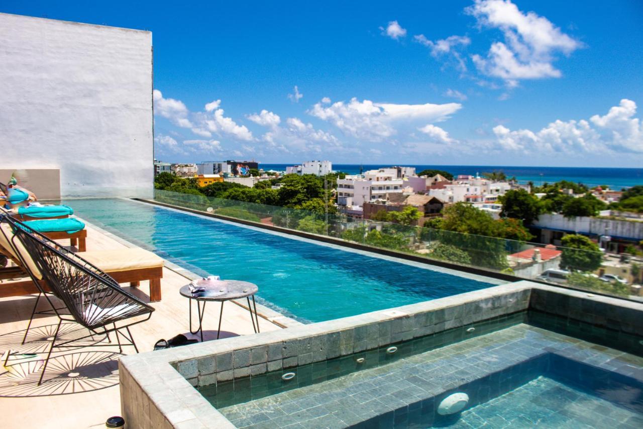 פלאייה דל כרמן Big Studio At Kaab By The Beach With Roof Top Pool, Sauna And Jacuzzi Near Paseo Del Carmen Mall מראה חיצוני תמונה